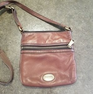 Fossil Dk Brown Crossbody